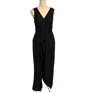 XHILARATION black v-neck jumpsuit